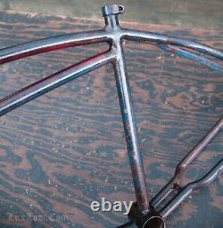 Vintage Prewar Schwinn DX Bike FRAME Fat Tire Klunker Cruiser Bicycle 26 Wheels