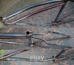 Vintage Prewar Schwinn DX Bike FRAME Fat Tire Klunker Cruiser Bicycle 26 Wheels