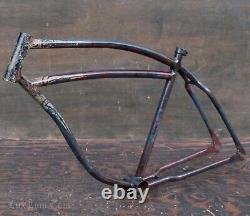 Vintage Prewar Schwinn DX Bike FRAME Fat Tire Klunker Cruiser Bicycle 26 Wheels