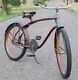 Vintage Prewar Sears Elgin Twin Bar Bicycle Fat Tire Tank Cruiser Bike Schwinn Q