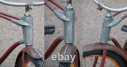 Vintage Prewar Sears Elgin Twin Bar BICYCLE Fat Tire Tank Cruiser Bike Schwinn Q