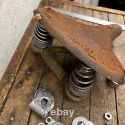 Vintage Prewar Seat AS Clamp Spring Saddle Balloon Fits Arnold Schwinn Troxel