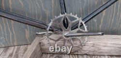 Vintage Prewar Simmons ArchBar Bicycle Truss FRAME FORK + Wood Wheel 28 BikeTOC