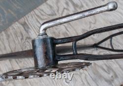 Vintage Prewar Simmons ArchBar Bicycle Truss FRAME FORK + Wood Wheel 28 BikeTOC