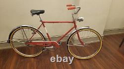 Vintage RED Schwinn Traveler Single Speed Men's Bicycle with2 speed kickback hub