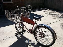 Vintage Rare 1950s 60s SCHWINN Cycle Truck All Original Big Basket Bicycle Bike