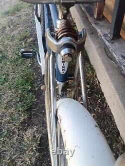 Vintage Rare 1957 Schwinn 24 Blue Cruiser/ Low Rider Bicycle