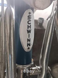 Vintage Rare 1957 Schwinn 24 Blue Cruiser/ Low Rider Bicycle