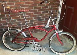 Vintage Red 1968 Schwinn Stingray Deluxe With 3 Spd. (3 Speed). Shifter