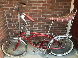 Vintage Red 1968 Schwinn Stingray Deluxe With 3 Spd. (3 Speed). Shifter