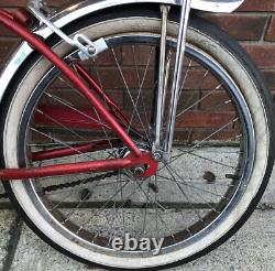 Vintage Red 1968 Schwinn Stingray Deluxe With 3 Spd. (3 Speed). Shifter