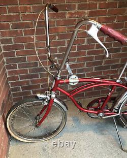 Vintage Red 1968 Schwinn Stingray Deluxe With 3 Spd. (3 Speed). Shifter