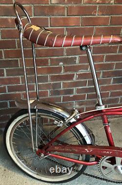 Vintage Red 1968 Schwinn Stingray Deluxe With 3 Spd. (3 Speed). Shifter