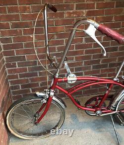 Vintage Red 1968 Schwinn Stingray Deluxe With 3 Spd. (3 Speed). Shifter