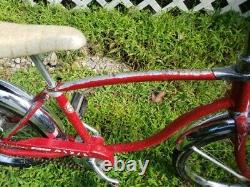 Vintage Red Chrome Schwinn Stingray 16 Pixie Banana Seat Bicycle Original Bike