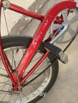 Vintage Red Fenderless 1969 Schwinn Sting-ray 3 Speed STIK-SHIFT #ME13368
