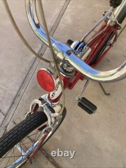 Vintage Red Fenderless 1969 Schwinn Sting-ray 3 Speed STIK-SHIFT #ME13368