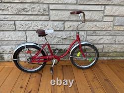 Vintage Red Schwinn Pixie Girls Bike