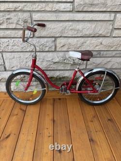 Vintage Red Schwinn Pixie Girls Bike