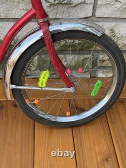 Vintage Red Schwinn Pixie Girls Bike