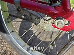 Vintage Red Schwinn Sting Ray 20 Bicycle Parts Or RestoreLH544322/November 1972