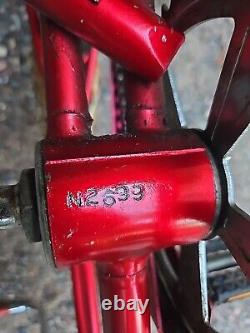 Vintage Red Schwinn Sting Ray 20 Bicycle Parts Or RestoreLH544322/November 1972