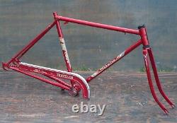 Vintage Red Schwinn Traveler Bike FRAME FORK CHAINGUARD 26 Wheels Tour Bicycle