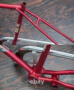 Vintage Red Schwinn Traveler Bike FRAME FORK CHAINGUARD 26 Wheels Tour Bicycle