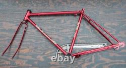 Vintage Red Schwinn Traveler Bike FRAME FORK CHAINGUARD 26 Wheels Tour Bicycle