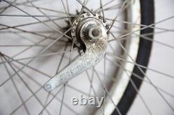 Vintage S7 Schwinn bicycle rims wheel set 26 Corvette Jaguar Typhoon Bendix hub