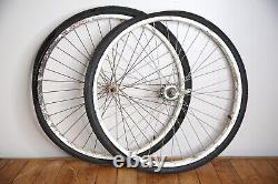 Vintage S7 Schwinn bicycle rims wheel set 26 Corvette Jaguar Typhoon Bendix hub