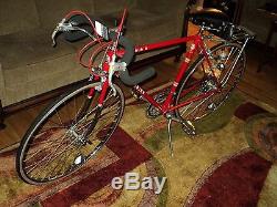 Vintage SCHWINN Approved Le Tour II Touring Ten Speed Bicycle Scarlet Red