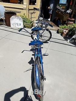 Vintage SCHWINN De Luxe TWINN Blue 5-Speed Tandem Bicycle ORIGINAL 1968 ORLINE