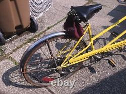 Vintage SCHWINN De Luxe TWINN Yellow 5-Speed Tandem Bicycle ORIGINAL 1970's