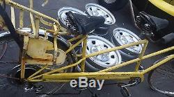 Vintage SCHWINN De Luxe TWINN yellow 5-Speed Tandem Bicycle fixer