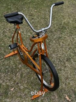 Vintage SCHWINN EXERCISER BIKE Stationary tension exerciser upright gym READ