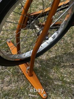 Vintage SCHWINN EXERCISER BIKE Stationary tension exerciser upright gym READ