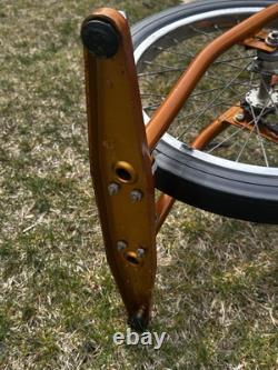 Vintage SCHWINN EXERCISER BIKE Stationary tension exerciser upright gym READ