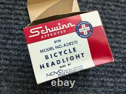 Vintage SCHWINN Early Stingray DELTA Bicycle Head Light 1960's Bike NOS