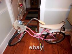 Vintage SCHWINN FAIR LADY Girls PINK Bicycle