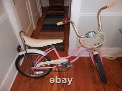 Vintage SCHWINN FAIR LADY Girls PINK Bicycle