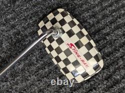 Vintage SCHWINN KRATE Stingray CHECKERBOARD MIRROR NOS EARLY WHITE STICKER