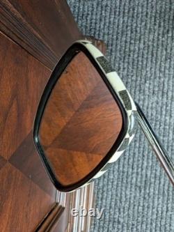 Vintage SCHWINN KRATE Stingray CHECKERBOARD MIRROR NOS EARLY WHITE STICKER