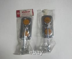 Vintage SCHWINN Oblong Mirror 07011 NOS New Bicycle Parts Japan Set of 2