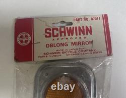 Vintage SCHWINN Oblong Mirror 07011 NOS New Bicycle Parts Japan Set of 2