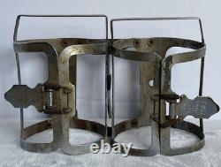 Vintage SCHWINN SPRINT Twin Double Water Bottle Cage Chrome Touring Road Bicycle