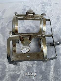 Vintage SCHWINN SPRINT Twin Double Water Bottle Cage Chrome Touring Road Bicycle Vintage SCHWINN SPRINT Twin Double Water Bottle Cage Chrome Touring Road Bicycle