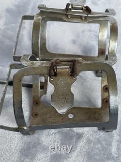 Vintage SCHWINN SPRINT Twin Double Water Bottle Cage Chrome Touring Road Bicycle