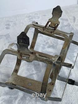 Vintage SCHWINN SPRINT Twin Double Water Bottle Cage Chrome Touring Road Bicycle