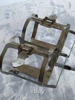 Vintage SCHWINN SPRINT Twin Double Water Bottle Cage Chrome Touring Road Bicycle